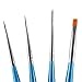 Winstonia Nail Art Brushes Set, Striping & Gel Brush Painting Tools for Drawing Lining 3D Sculpture Clean Up Salon Use at Home DIY - BLUE MOON