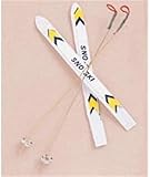 Miniature - Ski Set - 4 inches - 1 set