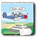 Londons Times Funny Cow Cartoons - Cow Bomb - Mouse Pads