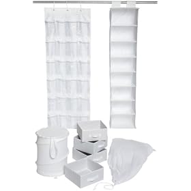 Honey-Can-Do BTS-01584 Closet/Dorm Organization Kit, White