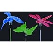 3 Piece Decorative Solar Light Set (Hummingbird, Butterfly & Dragonfly)