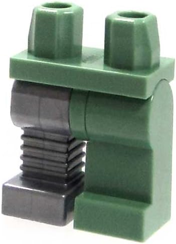 LEGO LOOSE Sand Green Hips & Leg with Silver Cybernetic Right Leg