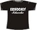 ACHTUNG! TAILLIERTES FRAUEN T-SHIRT: Eishockey Schnecke; Frauen T-Shirt schwarz, Gr. M