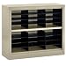 Sandusky Lee BQD1-07 Putty Steel Powder coat Snapit Literature Organizer, 30" Height x 34-1/2" Width x 13" Depth