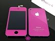 iPhone4 カスタムキット カラータッチパネル (フロントガラスデジタイザ) 液晶LCDセット パープル (紫)