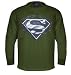 Search : Superman Biker Metal Thermal Longsleeve T-shirt (Green)