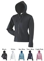 Fruit of the Loom lady fit zip through hooded sweatshirt