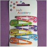 Bright Hearts Hair Clips (6 in pack)