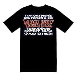Funny T-Shirts (I Can Only Please One Person A Day. Today Isnt Your Day. Tomorrow Doesnt Look Good Either) Humorous Slogans Comical Sayings Shirt; Great Gift Ideas for Adults, Men, Boys, Youth, & Teens, Collectible Novelty Shirts