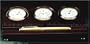 Brass Clock Thermometer Hygrometer Pen Tray