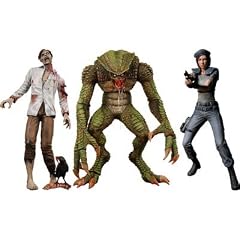 NECA バイオハザード アーカイブ アクションフィギュア シリーズ2/ Biohazard resident evil ARCHIVES Action figures series2 ジル(ブラックver)含む全4種セット