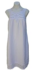 Sheer Floral Print Linen  Dress