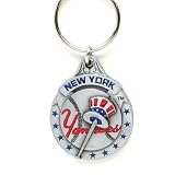 Pewter MLB Team Logo Key Ring - New York Yankees - NY Yankees