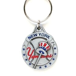 Pewter MLB Team Logo Key Ring - New York Yankees - NY Yankees