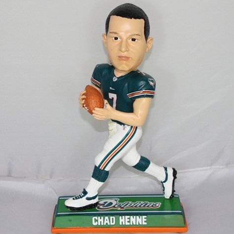 Chad Henne Miami Dolphins End Zone Bobblehead Figurine
