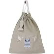 Bathing Beauty Applique Lingerie Travel Bag on Linen: Bathing Suit, Slippers etc + sachet