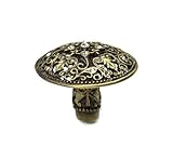 Carpe Diem Hardware 146-3C Juliane Grace Knob with Swarovski Crystals, 1-7/8-Inch, Antique Brass by 