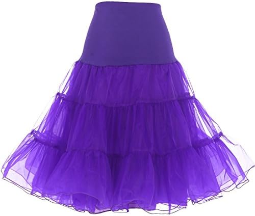 Coco Dress Women's Vintage Rockabilly Petticoat Skirt Tutu 1950s Underskirt Size 12 Lilac