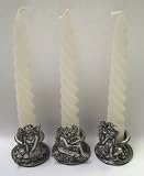 3 Angel Candle Holders w/Candles (Boxed)
