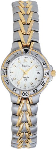 Bulova Marine Star Ladies 100 Meter Two Tone Watch 98M79