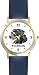 Rottweiler (SC) Dog - WATCHBUDDY&reg; CLASSIC DELUXE TWO-TONE THEME WATCH - Arabic Numbers-Blue Leather Strap-Women's Size-Small