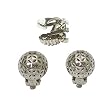 Silver Tone Ball Clip-On Earrings Fashion Jewelry