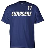 NFL Men's San Diego Chargers Philip Rivers Game Gear Player Tee (Navy, Large)