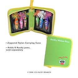 Kooky Klicker Pen Lime Green Carrying Case - Holds 6 Pens