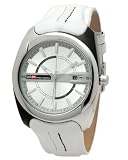 DFactory Men's DFB020YSE White Label Silver Dial Leather Strap Watch