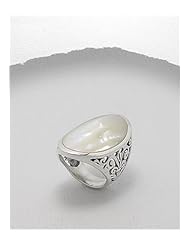 Shell Ring In 92.5 Sterling Silver