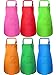 Syhood 6 Pieces Kids Apron with Pocket Adjustable Children Chef Apron for Baking Painting Cooking (Color 2, Large)