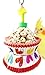 Bonka Bird Toys 1925H Heart Cake Foraging Parrot cage Toys Cockatiel African Grey. Quality Product Hand Made in The USA.