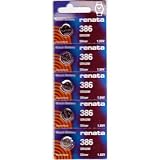 #386 Renata Watch Batteries 5Pcs