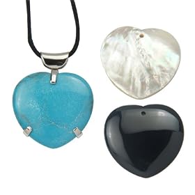 Sterling Silver and Cord Interchangeable Mother-Of-Pearl, Black Agate, and... by