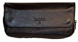 Black Castleford Padded Leather Combination Pipe & Tobacco Pouch #712