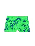 Spandex Nylon Shorts Tye Dye in Many Colors (Junior One Size Fits Most - Lime Green Royal Blue)