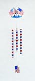 Outdoor Living : 3-D American Flag Wind Chime