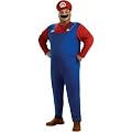 Rubie?s Costume Co Super Mario Brothers Mario Costume, Blue, Plus