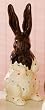 Ceramic Chocolate Bunny, Large