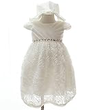 WIN 女の子 ドレス フォーマル 用 子供 キッズ 発表会 結婚式 演奏会 パーティー 　ベビーワンピース (6M, ホワイト)