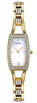 Accurist Gold Plated Ladies Stone Set Bezel Bracelet Watch - LB1248P