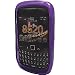 PREMIUM PURPLE WAVE SOFT CRYSTAL SKIN GEL COVER CASE FOR BLACKBERRY CURVE 8520 8530 TIGHT FIT