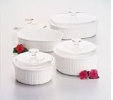 CorningWare French White 8-Piece Casserole Set
