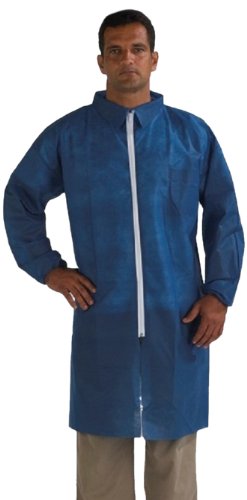 3M Disposable Lab Coat 4400, Polypropylene, Medium, Blue On Sale