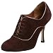 Martinez Valero Women's Sachi High Heel Oxford,Brown/Bronze Suede,6.5 M US