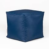 BAR B CUBE Beanbag Stool BLUE - Outdoor & Indoor use (water resistant)