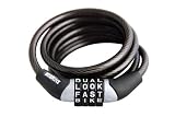 Wordlock CL-441-BK 4-Feet 6-mm 4-Dial Non Resettable Cable Lock, Black