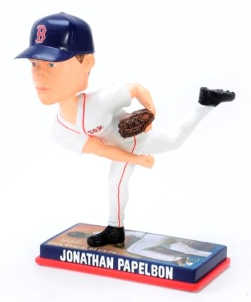 Forever Collectibles Boston Red Sox Jonathan Papelbon Photo Base Action Bobble