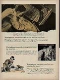 Westinghouse research accepts every wartime challenge. Westinghouse research develops new talent for America. Westinghouse research promises new wonders for peace. ..... 1943 Westinghouse ad featuring their new "mass spectrometer", A0842