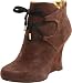 Nine West Women's Bracey Bootie,Dark Brown Suede,10.5 M US